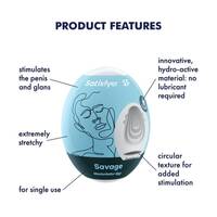 Savage Textured Egg Stroker