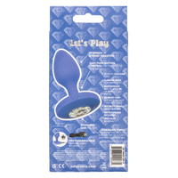 Cheeky Gems Medium Rechargeable Vibrating Probe - Blue