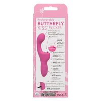 Rechargeable Butterfly Kiss Flicker - Pink