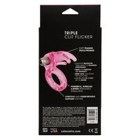 Triple Flicker Vibrating Cock Ring