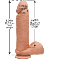 8" Perfect Cock + Balls