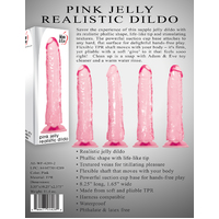 8" Pink Jelly Cock