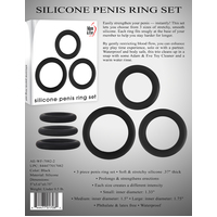 Silicone Cock Rings x3