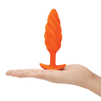 Swirl Textured Vibrating Butt Plug