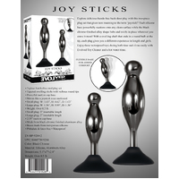 Joy Sticks Metal Butt Plugs x2