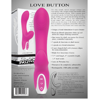 8" Love Button Rabbit Vibrator