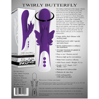 Twirly Butterfly 9'' Rabbit Vibrator