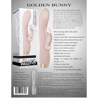 4.5"  Golden Bunny  Rabbit Vibrator