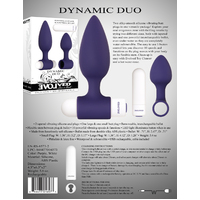 Dynamic Duo Vibrating Butt Plugs