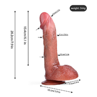 8" Paris Silicone Realistic Dildo