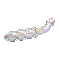 Playboy Pleasure JEWELS DOUBLE Clear Glass 17.1 cm Double Ended Dildo