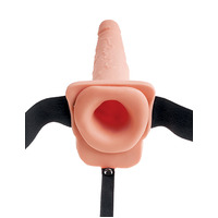 7.5" Hollow Squirting Strap-On + Balls