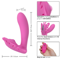 Venus Butterfly Silicone Remote Pulsating Venus G