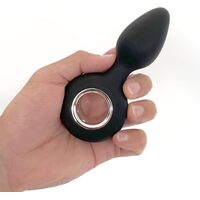 Silicone + Metal Vibrating Butt Plug