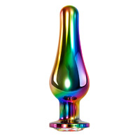 Large Rainbow Metal Butt Plug