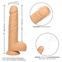 9" Squirting Vibrating Cock