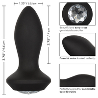 Vibrating Power Gem Butt Plug