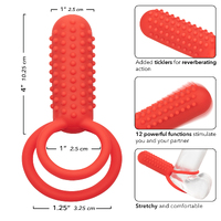 Silicone Rechargeable Vertical Dual Enhancer