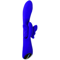 8"  Slim Butterfly  Rabbit Vibrator