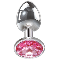 3" Pink Gem Medium Butt Plug