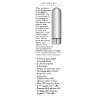 2" Silver Metal Bullet Vibrator