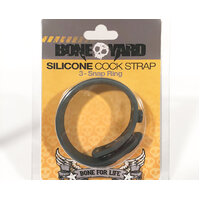 Silicone 3 Snap Cock Ring