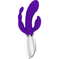 8"  Disco Triple Play Rabbit Vibrator