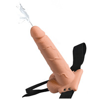 7.5" Hollow Squirting Strap-On + Balls