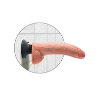 9" Vibrating Cock + Balls