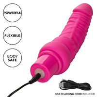 Rechargeable Power Stud Curvy Pink