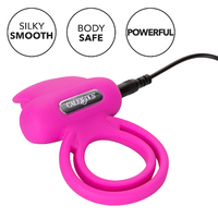 Dual Clit Flicker Vibrating Cock Ring