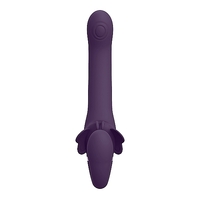 5" Satu Vibrating Strapless Strap On