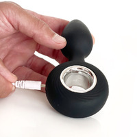 Silicone + Metal Vibrating Butt Plug