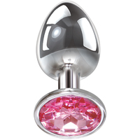 3" Pink Gem Large Butt Plug