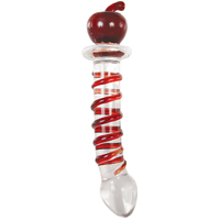 8" Twisted Crystal Glass Dildo