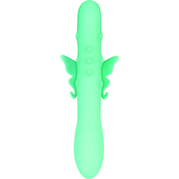 9" Beaded Butterfly Rabbit Vibrator