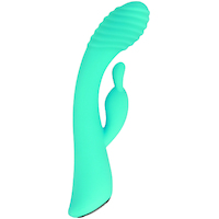 8" Aqua Bunny  Rabbit Vibrator