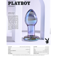 Playboy Pleasure JEWELS PLUG Clear Glass 8.5 cm Butt Plug