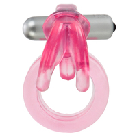 Triple Flicker Vibrating Cock Ring