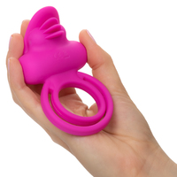 Dual Clit Flicker Vibrating Cock Ring