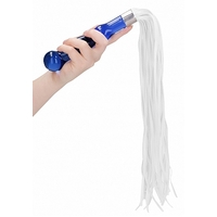 7" Whipster Glass Dildo Flogger