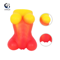 Red/Yellow Ass Stroker Breast