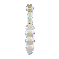 Playboy Pleasure JEWELS DOUBLE Clear Glass 17.1 cm Double Ended Dildo