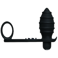 Vibrating Cock Ring + Butt Plug