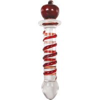 8" Twisted Crystal Glass Dildo