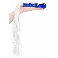 7" Whipster Glass Dildo Flogger