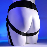 Gender X DOUBLE RIDER Black Adjustable Strap-On Harness (No Probe Included)