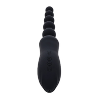 Playboy Pleasure LET IT BEAD Black 23.1 cm USB Rechargeable Vibrating Anal Beads with Clitoral Suction