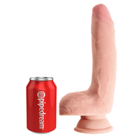 9" Realistic 3D Cock + Balls