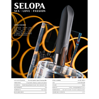 Selopa LITTLE BUDDY Black 11.1 cm USB Rechargeable Vibrating Bullet